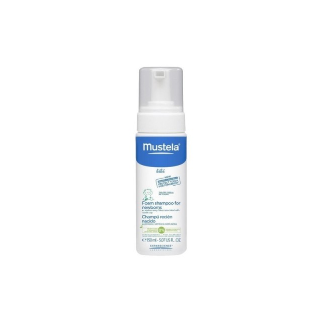 Mustela Foam Shampoo for Newborns Σαμᴨουάν σε Μορφή Αφρού για Νεογνά 150ml