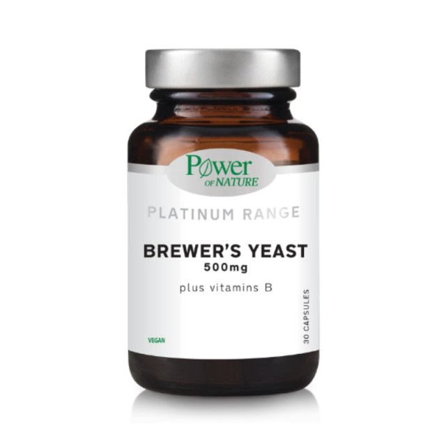 Power Of Nature Platinum Range Brewers Yeast 500mg Μαγιά Μπύρας 30 κάψουλες