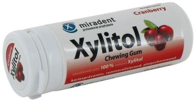 Euromed Xylitol Οδοντότσιχλα με γεύση Κράνμπερι 30gums