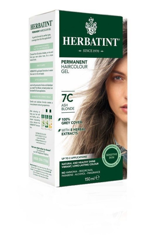 Herbatint Μόνιμη Βαφή 7C ΞΑΝΘΟ ΣΤΑΧΤΙ 150ml