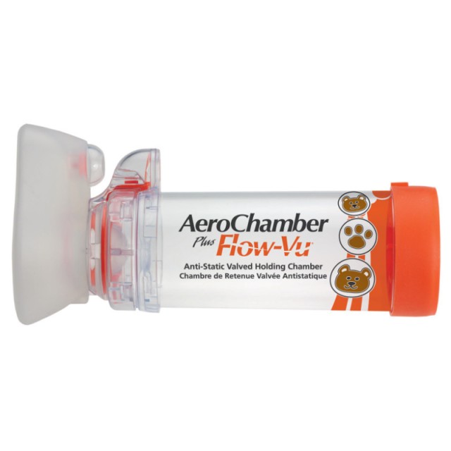 Aerochamber Plus Βρεφικό Με Μάσκα Flow-Vu Small Mask (0 - 18 months) 1 τεμ