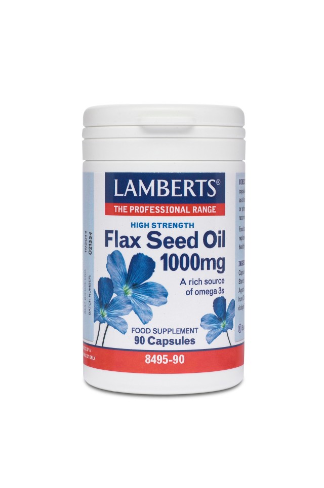 LAMBERTS FLAX SEED OIL 1000MG 90CAPS