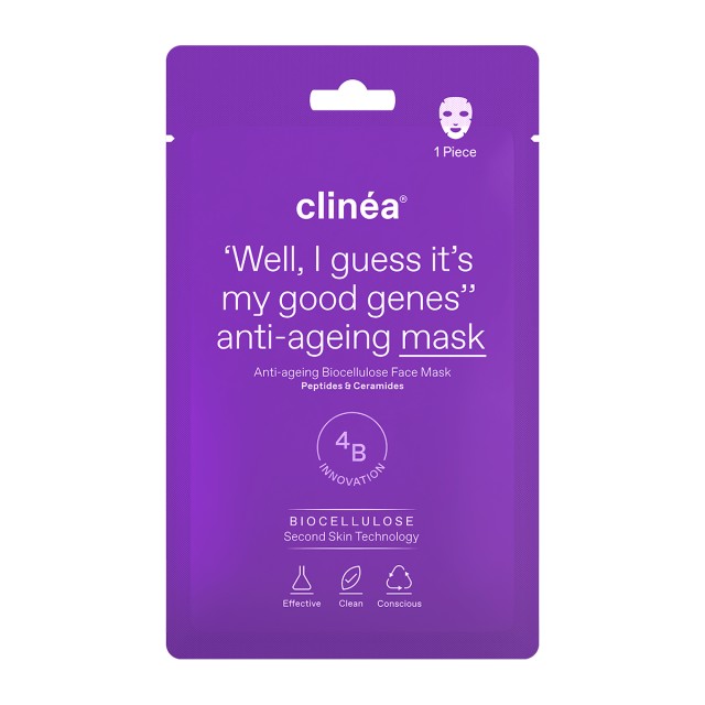 Clinéa Μάσκα Προσώπου Αντιγήρανσης Anti-Ageing Biocellulose Face Mask 1τεμ.