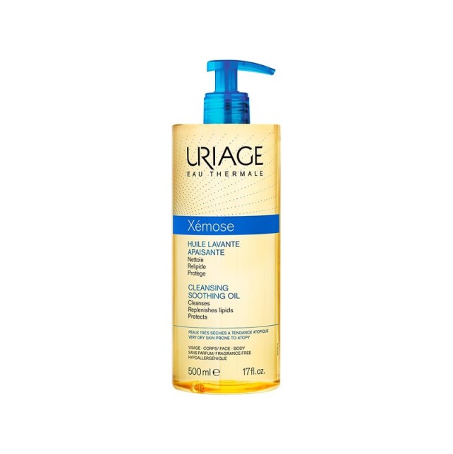 Uriage Xemose Cleansing Soothing Oil Καταπραϋντικό Λάδι Καθαρισμού Προσώπου & Σώματος 500ml