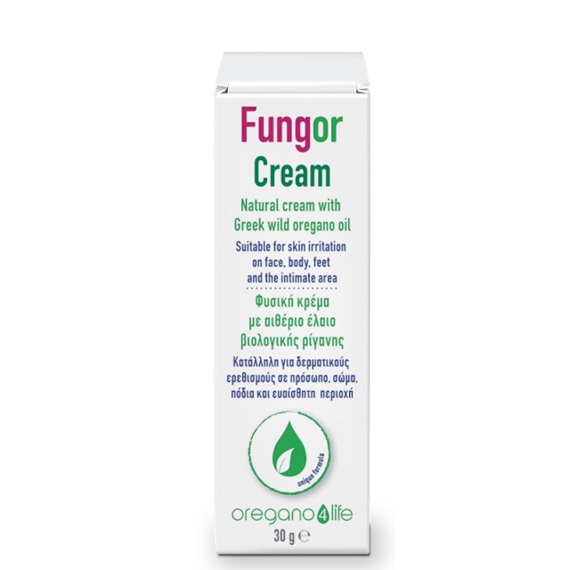 Oregano4Life Fungor Cream Φυσική Κρέμα με Αιθέριο Έλαιο Βιολογικής Ρίγανης 30g