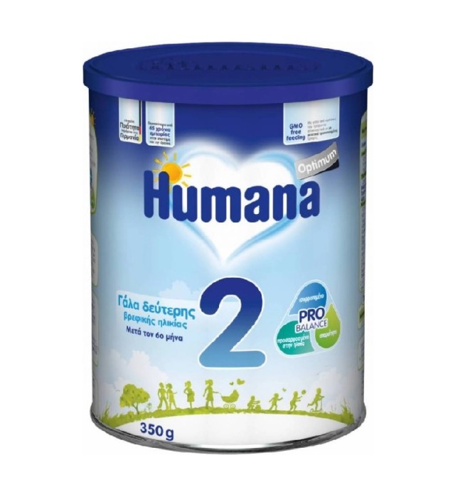 Humana Optimum 2 γάλα 2ης βρεφικής ηλικίας, μετά τον 6ο μήνα, 350gr