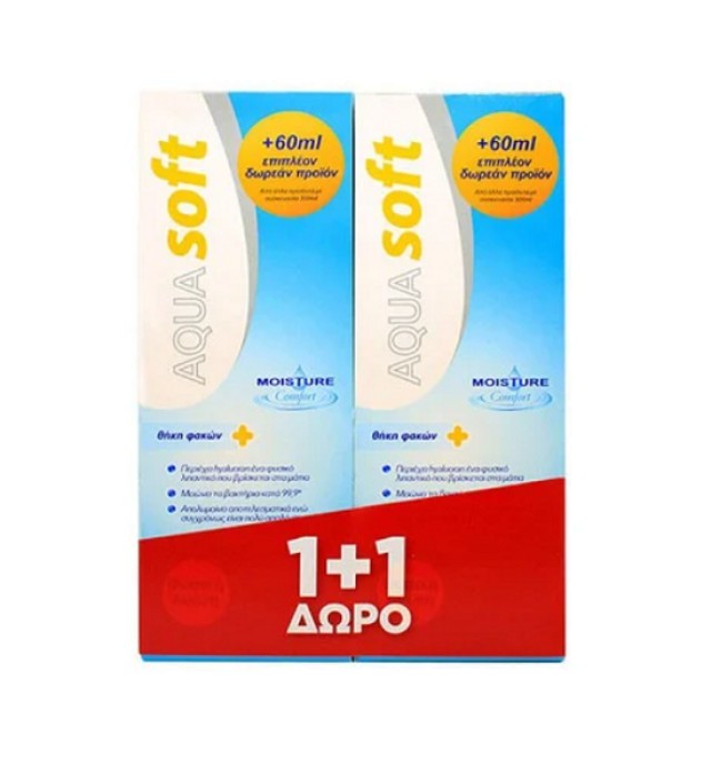 Aquasoft Υγρό Φακών Επαφής 2x360ml