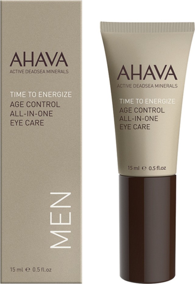 Ahava Men Time To Energize Age Control All-In-One Eye Care Ανδρική Αντιγηραντική Κρέμα Ματιών 15ml