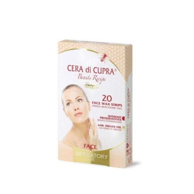 Cera di Cupra Wax Face Strips Ταινίες Αποτρίχωσης Προσώπου 20τεμ.