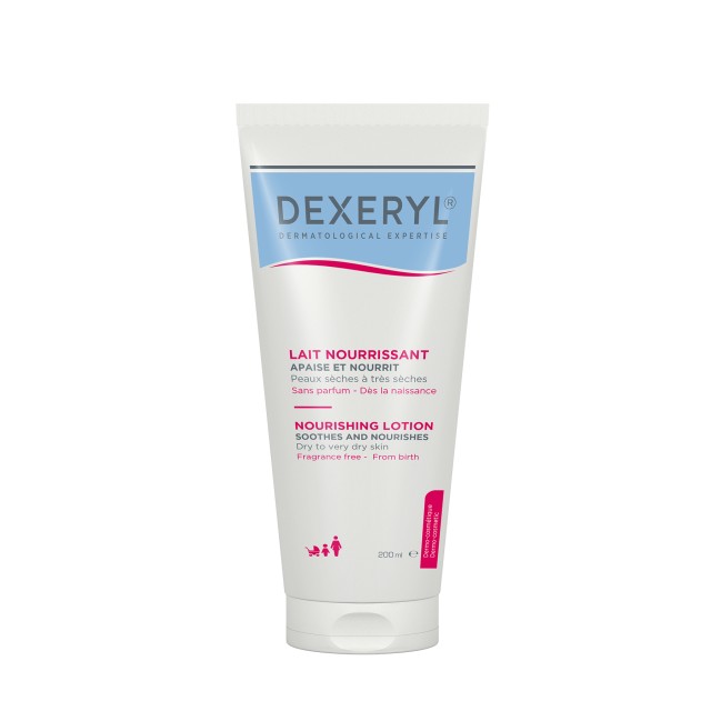 Dexeryl Nourishing Lotion Λεπτόρρευστο Θρεπτικό Γαλάκτωμα για Ξηρό έως Πολύ Ξηρό Δέρμα 200ml