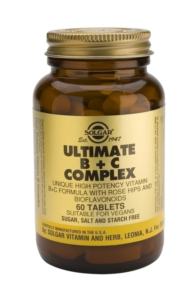 SOLGAR ULTIMATE B+C COMPLEX tabs 60s