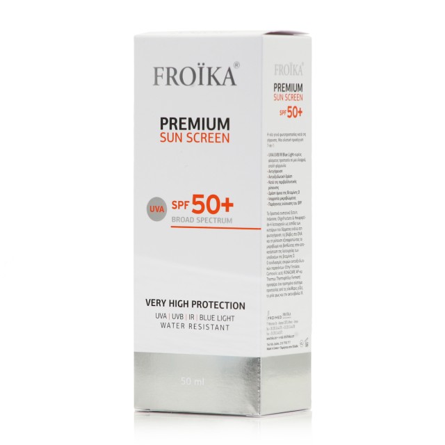 Froika Premium Sun Screen SPF50+ Αντηλιακή Κρέμα Προσώπου 50ml