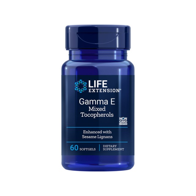 Life Extension Gamma E Mixed Tocopherols 60 Softgels