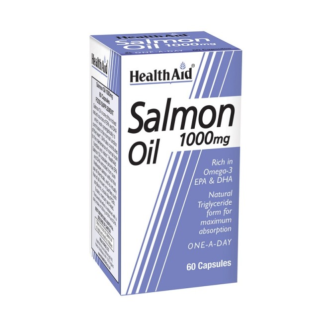 Health Aid Salmon Oil Ιχθυέλαιο Κατάλληλο για Παιδιά 1000mg 60 μαλακές κάψουλες