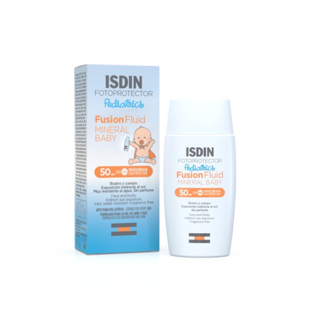 Isdin Pediatrics Mineral Baby Βρεφικό Αντηλιακό για πρόσωπο και σώμα SPF50+, 50ml