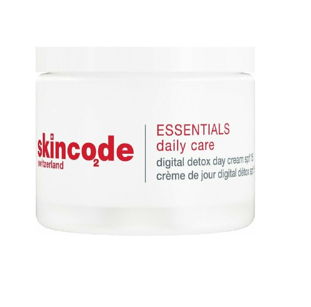 Skincode Digital Detox Day Cream Ενυδατική Κρέμα Ημέρας SPF15, 50ml