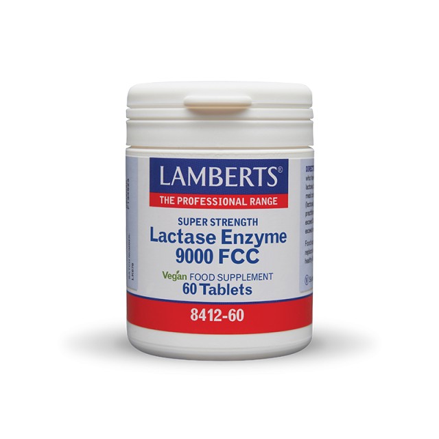 Lamberts Lactase Enzyme 9000- FCC Σύμπλεγμα Λακτάσης 60 ταμπλέτες