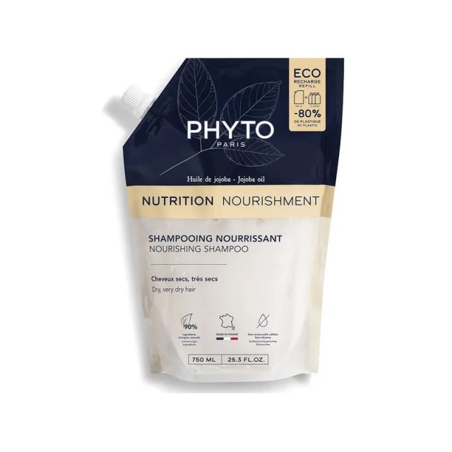 Phyto Nutrition Refill Shampoo Ανταλλακτικό Σαμπουάν για Θρέψη 750ml