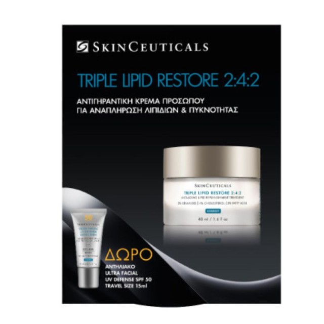 SkinCeuticals Promo Pack Triple Lipid Restore 2:4:2 48ml & Δώρο Ultra Facial Defence SPF50 15ml