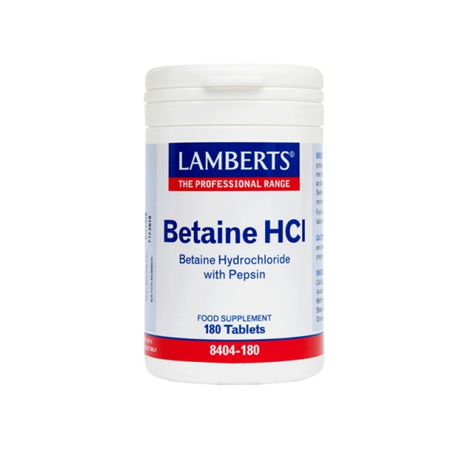 Lamberts Betaine HCL 180 ταμπλέτες