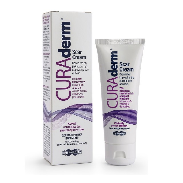 Uni-Pharma CURAderm Scar Cream 50ml