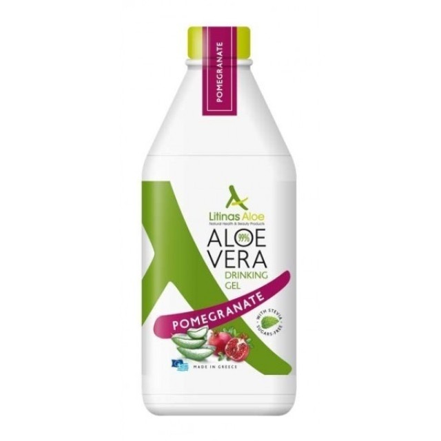 Litinas Aloe Vera Πόσιμο Gel Γεύση Ρόδι 1000ml