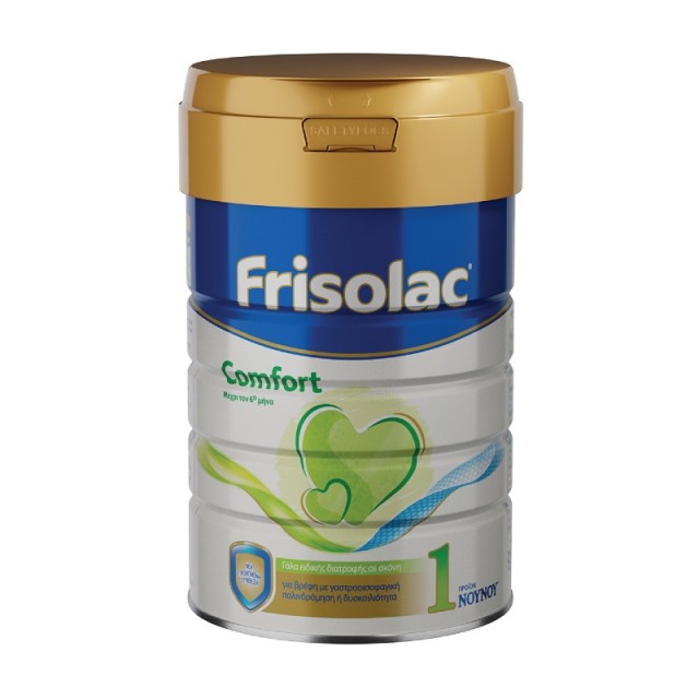 Frisolac 1 Comfort Ειδικό Γάλα για βρέφη από 0 έως 6 μηνών με γαστροοισοφαγική παλινδρόμηση ή δυσκοιλιότητα 400gr