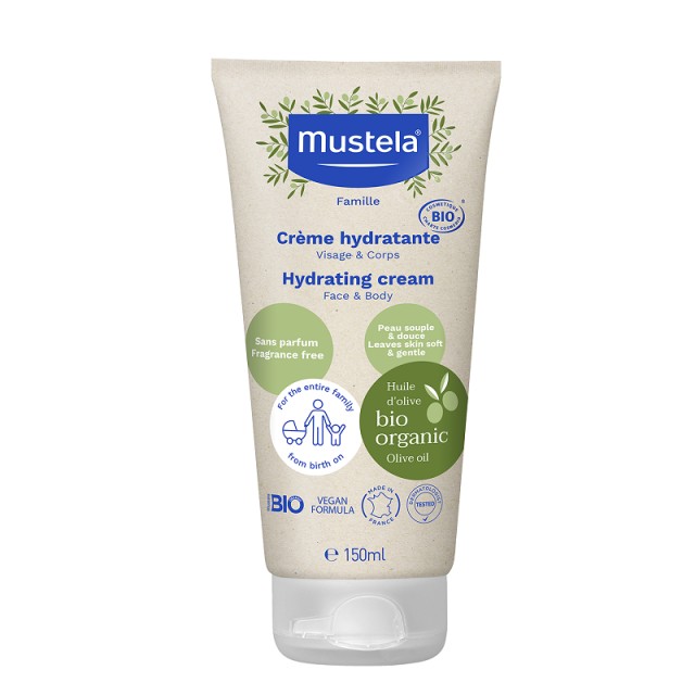 Mustela Bio Hydrating Cream Ενυδατική Κρέμα με Βιολογικό Ελαιόλαδο 150ml