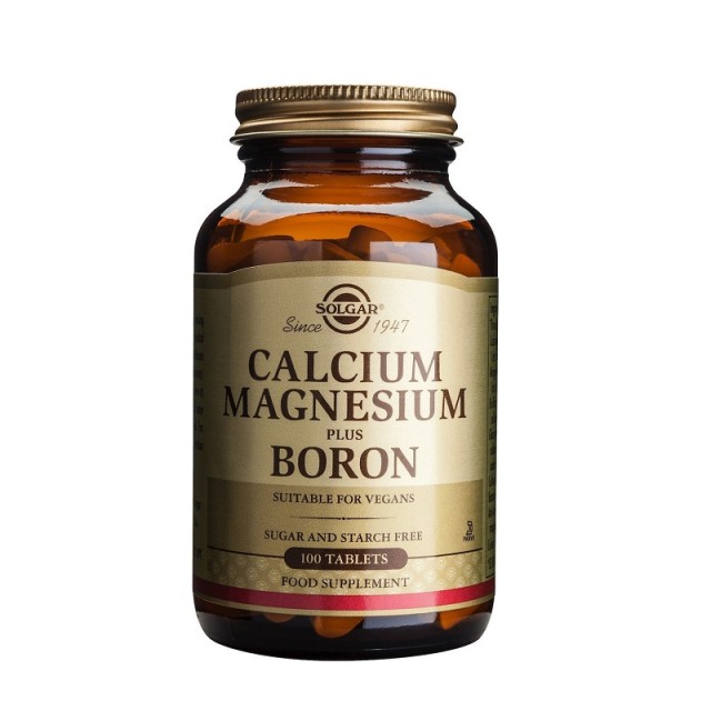 Solgar Calcium Magnesium Plus Boron 100 ταμπλέτες