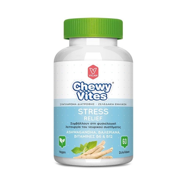 Vican Chewy Adults Stress Relief Συμπλήρωμα για το Άγχος 60 ζελεδάκια