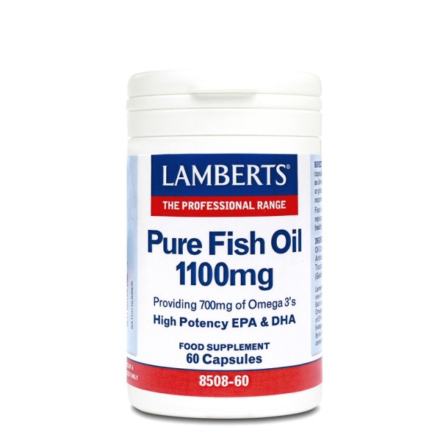 Lamberts Pure Fish Oil Ιχθυέλαιο 1100mg 60 κάψουλες