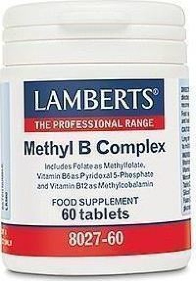 Lamberts Methyl B Complex Συμπλήρωμα Διατροφής Βιταμινών του Συμπλέγματος Β 60tabs