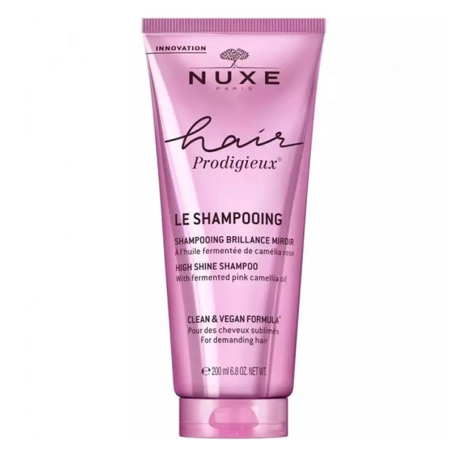 Nuxe Hair Prodigieux High Shine Shampoo Απαλό Αρωματικό Σαμπουάν για Θρέψη & Λάμψη 200ml