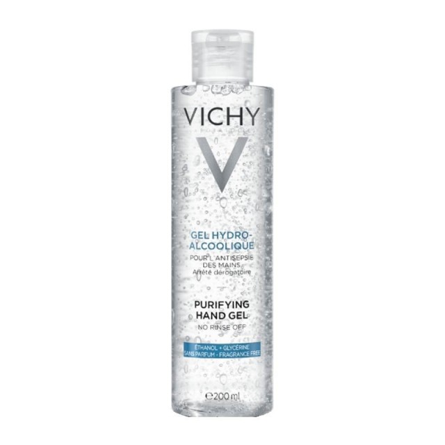 Vichy Gel Hydro-Alcoolique Purifying Hand Gel Καθαριστικό Χεριών με Καλλυντική Δράση 200ml