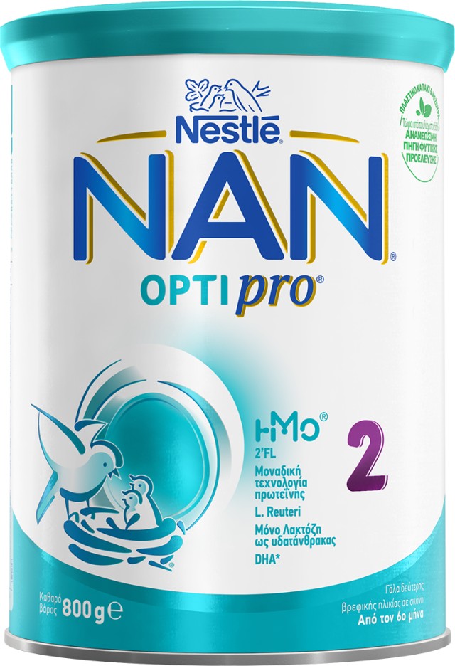 Nestle NAN 2 OptiPro Γάλα σε Σκόνη 2ης Βρεφικής Ηλικίας 800gr