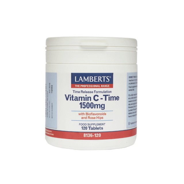 Lamberts Vitamin C-Time 1500mg 120 ταμπλέτες