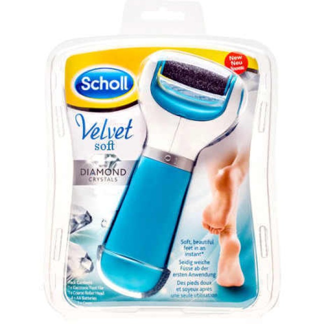 Dr Scholls Velvet Soft Diamond Κρύσταλλοι Από Διαμάντι Ηλεκτρική Λίμα Ποδιών 1Τμχ