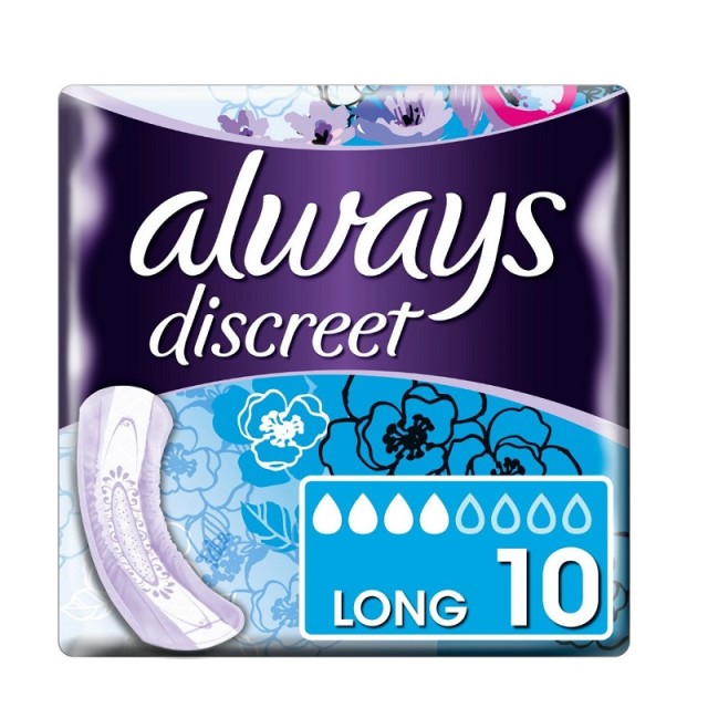 Always Discreet Discreet for Sensitive Bladder Long 10τμχ