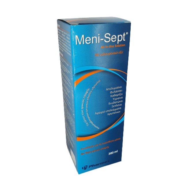 Pharmex Meni-Sept All-In-One Solution Υγρό Φακών Επαφής 380ml