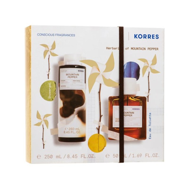 Korres Promo Pack Herbarium of Mountain Pepper Eau de Toilette 50ml + Αφρόλουτρο 250ml