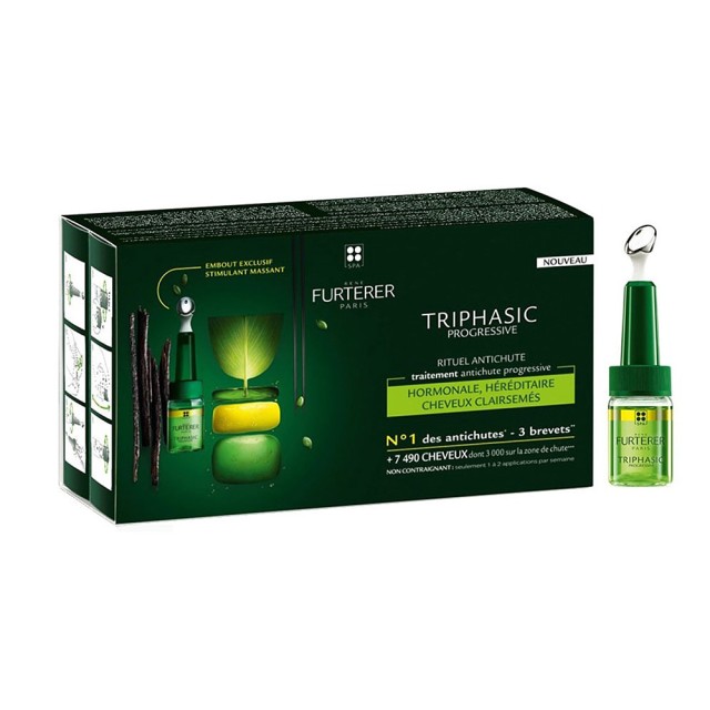 Rene Furterer Triphasic Progressive Rituel Antichute 8φιαλεςx5,5ml