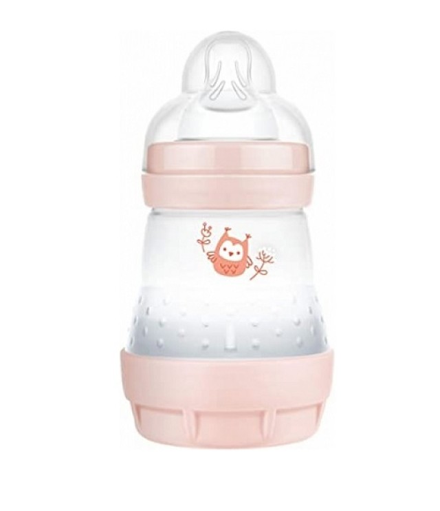 Mam Μπιμπερο Easy Start Anti-colic Σιλικ. 0+ Ροζ Πουλακι (350s) 160ml