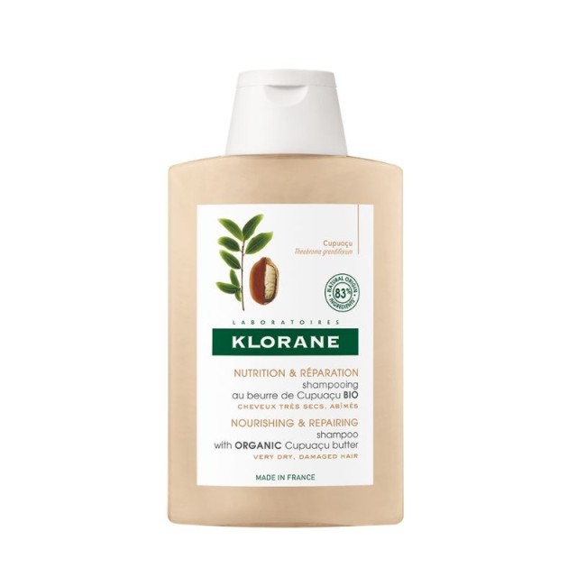 Klorane Shampoo With Cupuacu Butter Σαμπουάν Για Πολύ Ξηρά Μαλλιά Με Βούτυρο Κουπουασού, 200ml