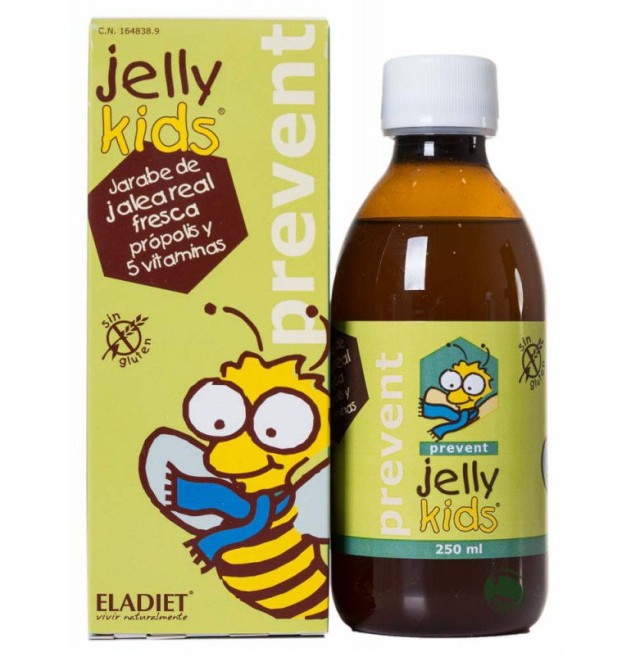 Eladiet Jelly Kids Prevent Παιδικό Συμπλήρωμα Διατροφής Βασιλικού Πολτού Χωρίς Γλουτένη, με Γεύση Φράουλα, 150ml