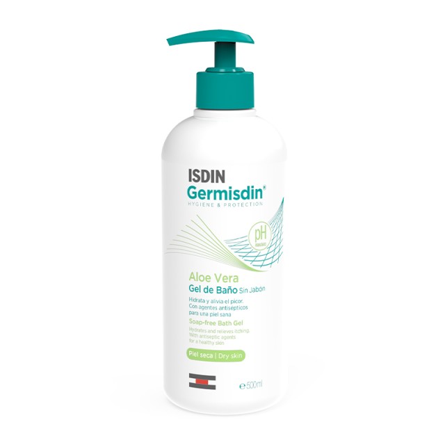 Isdin Germisdin Aloe Vera Bath Gel, Τζέλ Καθαρισμού Σώματος με Aloe Vera 500ml