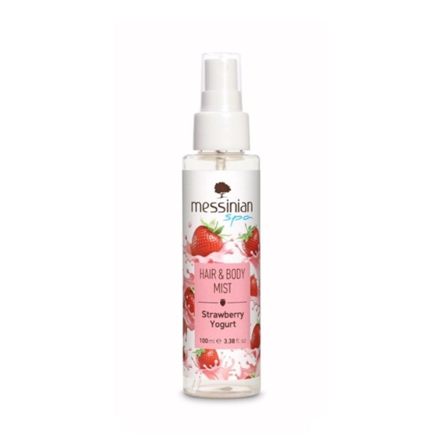 Messinian Spa Hair & Body Mist Strawberry Yogurt Αρωματικό Σπρέι 100ml