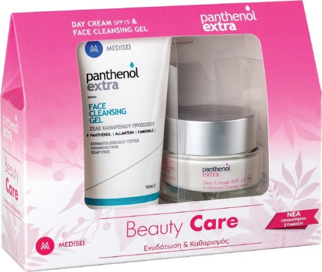 Medisei Panthenol Extra Promo Beauty Care Κρέμα Ημέρας SPF15 50ml & Face Cleansing Gel 150ml