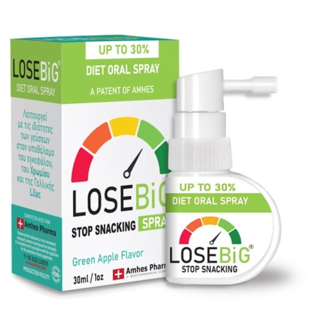 Losebig Spray για Αδυνάτισμα με Γεύση Πράσινο Μήλο 30ml