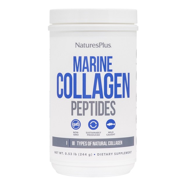 Natures Plus Marine Κολλαγόνο Collagen Peptides Powder 244gr