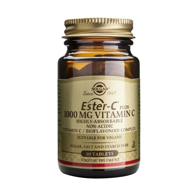 Solgar Ester-C 1000mg Vitamin C 30 ταμπλέτες